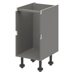 Croft Grey 750mm x 450mm x 575mm Ready Assembled Handleless Drawer Base Cabinet