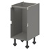 Croft Grey 750mm x 450mm x 575mm Ready Assembled Handleless Drawer Base Cabinet