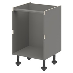 Croft Grey 750mm x 600mm x 575mm Ready Assembled Handleless Drawer Base Cabinet