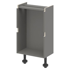 Croft Grey 750mm x 500mm x 290mm Ready Assembled Handleless Drawer Base Cabinet
