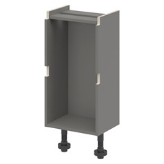 Croft Grey 750mm x 400mm x 290mm Ready Assembled Handleless Drawer Base Cabinet