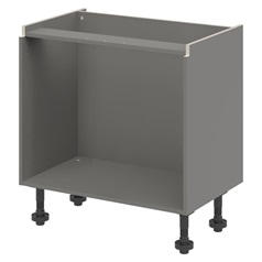 Croft Grey 750mm x 900mm x 575mm Ready Assembled Handleless Single Cut Out Drawer Base Cabinet