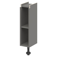 Croft Grey 750mm x 200mm x 575mm Ready Assembled Handleless Base Cabinet