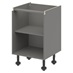 Croft Grey 750mm x 600mm x 575mm Ready Assembled Handleless Base Cabinet