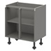 Croft Grey 750mm x 800mm x 575mm Ready Assembled Handleless Base Cabinet