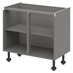 Croft Grey 750mm x 1000mm x 575mm Ready Assembled Handleless Base Cabinet