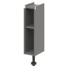 Croft Grey 750mm x 200mm x 290mm Ready Assembled Handleless Base Cabinet