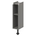 Croft Grey 750mm x 200mm x 290mm Ready Assembled Handleless Base Cabinet
