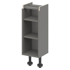 Croft Grey 750mm x 300mm x 290mm Ready Assembled Handleless Base Cabinet