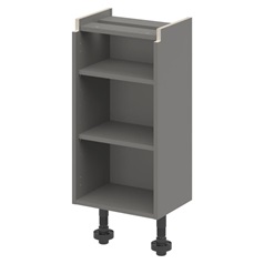 Croft Grey 750mm x 400mm x 290mm Ready Assembled Handleless Base Cabinet