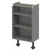Croft Grey 750mm x 500mm x 290mm Ready Assembled Handleless Base Cabinet