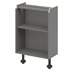Croft Grey 750mm x 600mm x 290mm Ready Assembled Handleless Base Cabinet