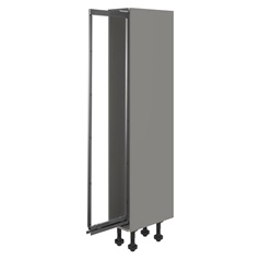 Croft Grey 300mm Ready Assembled Pre-Fitted Frame Only Pull Out Handleless Larder Cabinet