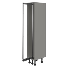 Croft Grey 400mm Ready Assembled Pre-Fitted Frame Only Pull Out Handleless Larder Cabinet