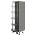 Croft Grey 400mm Ready Assembled Pre-Fitted Frame Only Pull Out Handleless Larder Cabinet
