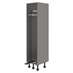 Croft Grey 500mm Ready Assembled Pre-Fitted Frame Only Swing Out Handleless Larder Cabinet