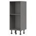 Croft Grey 1341mm x 600mm x 575mm Ready Assembled Handleless Appliance Tower Cabinet