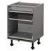 Croft Grey 720mm x 600mm x 575mm Ready Assembled Pre-Fitted 3 Drawer Base Cabinet