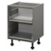 Croft Grey 720mm x 600mm x 575mm Ready Assembled Pre-Fitted 2 Drawer Base Cabinet