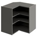 Croft Grey 720mm x 731mm x 731mm Ready Assembled Corner Wall Cabinet