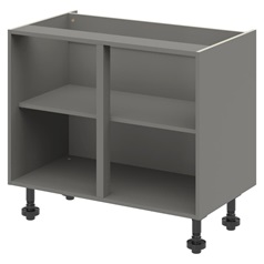 Croft Grey 720mm x 1000mm x 575mm Ready Assembled Base Cabinet