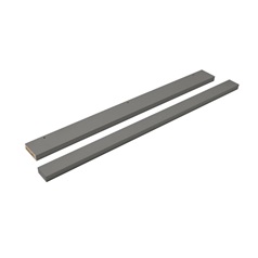 Crofy Grey 720mm x 59mm Pack of 2 Corner Wall Filler Rail Pack