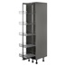Croft Grey 500mm Ready Assembled Pre-Fitted Frame Only Pull Out Larder Cabinet
