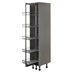 Croft Grey 400mm Ready Assembled Pre-Fitted Frame Only Pull Out Larder Cabinet