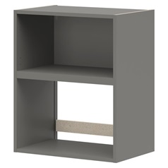 Croft Grey 720mm x 600mm x 390mm Ready Assembled Integrated Microwave Wall Cabinet