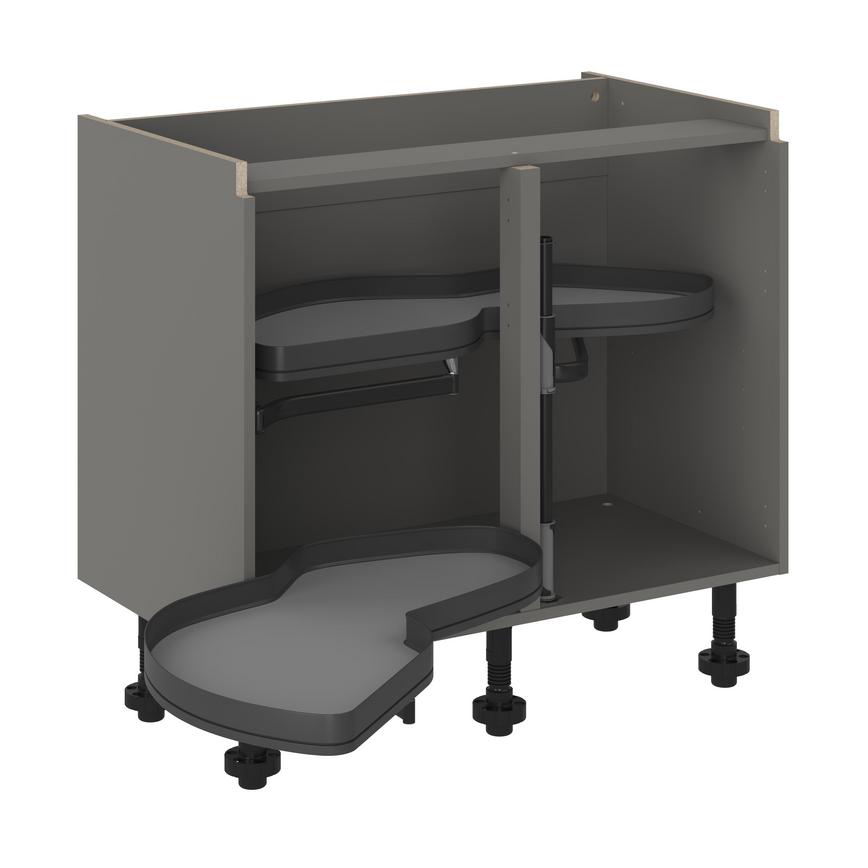 Croft Grey 1000 PF LH Full Ext Cnr Base Cab