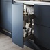 300mm - Pull Out Base Unit - Croft Grey Handleless