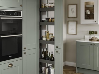 300mm - Upgrade Pull-Out Larder Frame Only - White