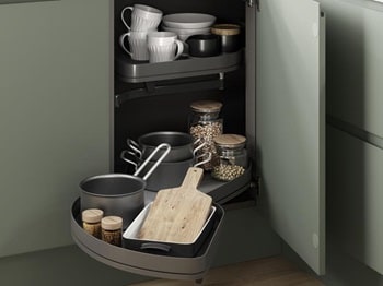 Cg/Cg PF LH Full Ext Cnr Base Cabinet