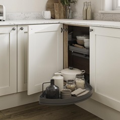 No/No 1000 PF LH Full Ext Cnr Base Cabinet