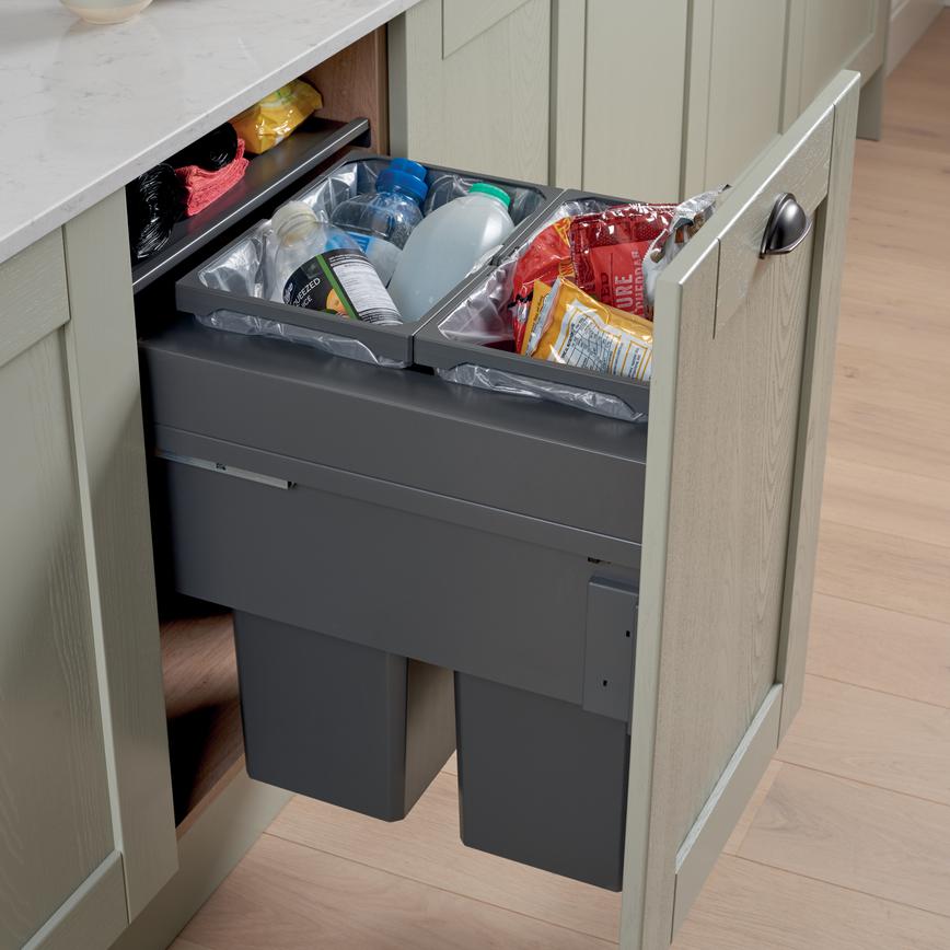 64ltr Integrated Recycling Bin a