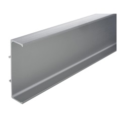 Brushed Aluminium Handleless 3m Dwr Profile