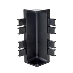 Black Handleless Square Dwr Internal Cnr Profile