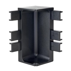 Black Handleless Square Worktop Internal Cnr Profile