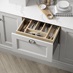 Timber internal cutlery drawer