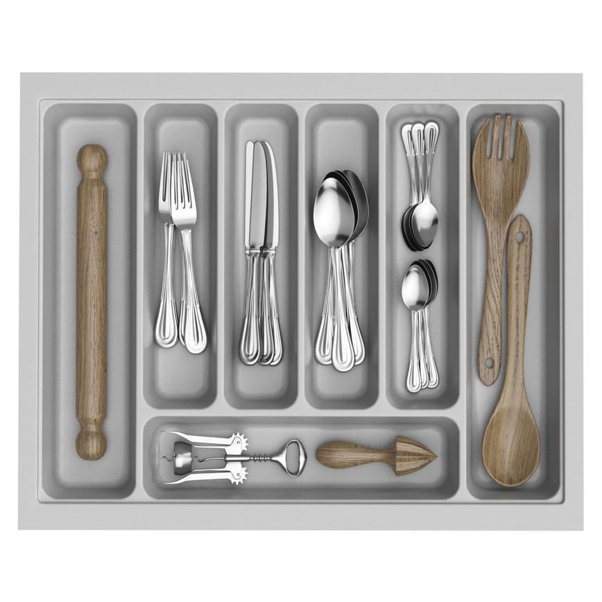600mm Silver Cutlery Tray Standard