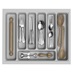 600mm Silver Cutlery Tray Standard