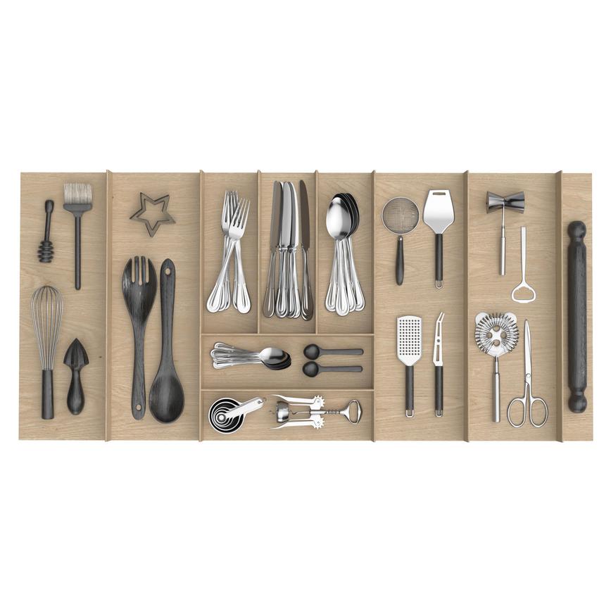 1000mm Oak Cutlery Tray