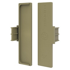 Brass Drawer Profile Handleless End Cap Pair
