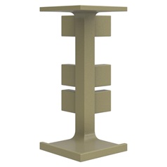 Brass Square Worktop Ext Corner Handleless Profile