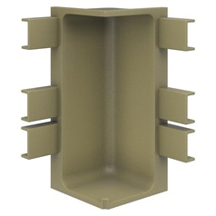 Brass Square Drawer Internal Corner Handleless Profile