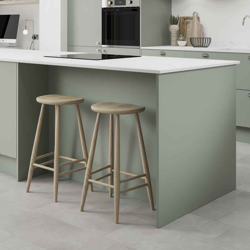 Hockley Mirror Gloss Reed Green 940mm x 2400mm x 16mm Breakfast Bar Panel