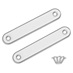 L120mm x H30mm Aluminium Jointing Plate Pack of 2