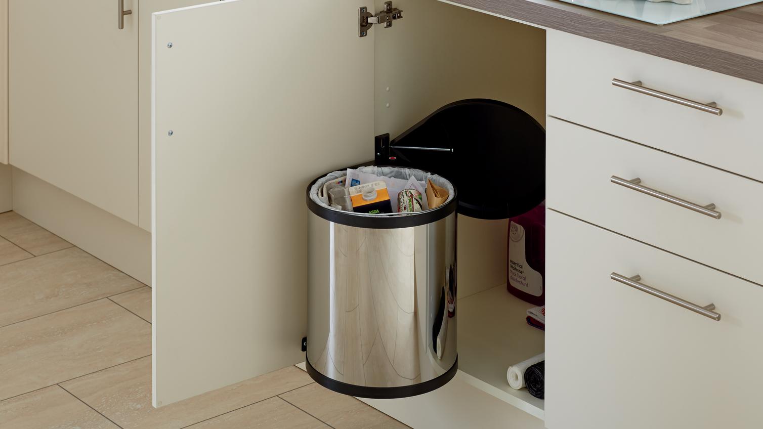 Stainless Steel Single Compartment Bin