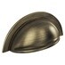Aged Brass Effect Cup Handle cutout