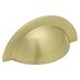 Earl Polished Brass Effect Classic Cup Cupboard Handle 104mm